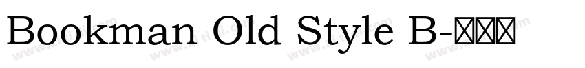 Bookman Old Style B字体转换